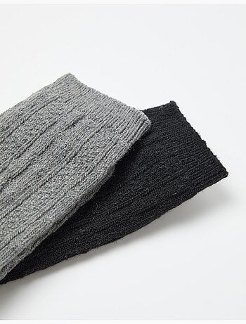 Pack 2 paires de chaussettes en laine, MO Fashion