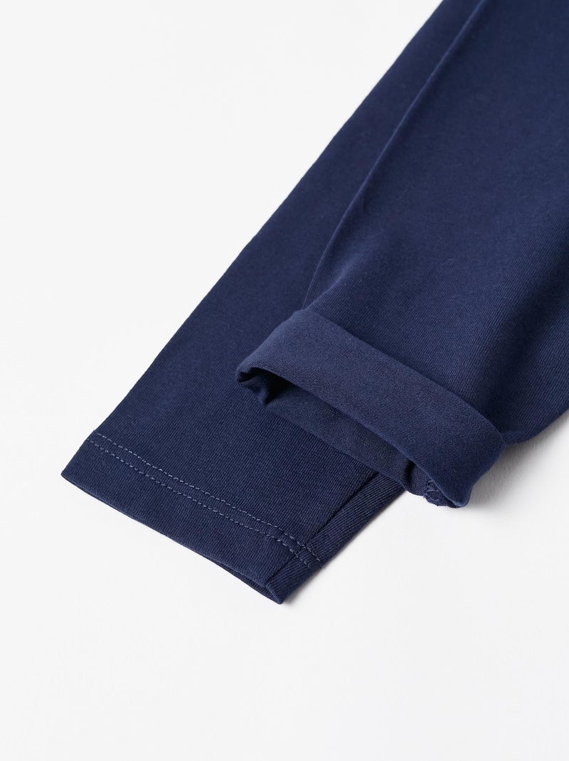 Pack 2 Paires de Leggings Bleu foncé - Kiabi
