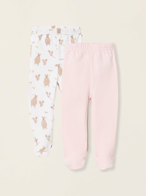 Pack 2 Pantalons avec Pieds - Kiabi