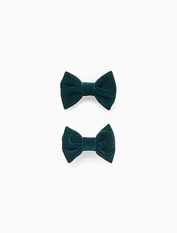 Pack 2 Pinces à Cheveux avec Nœud en Velours