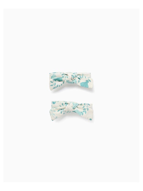 Pack 2 Pinces à Cheveux avec Nœud Floral - Kiabi