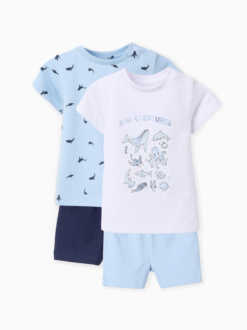Pack 2 Pyjamas Bleu - Kiabi