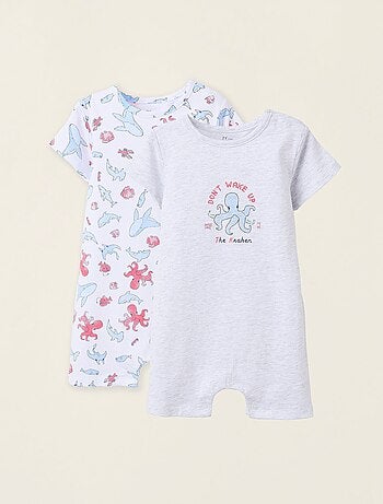 Pack 2 Pyjamas-Combinaisons en Coton