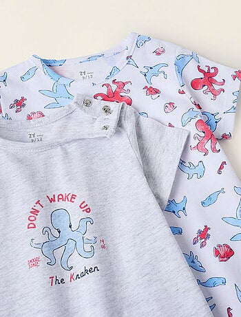 Pack 2 Pyjamas-Combinaisons en Coton