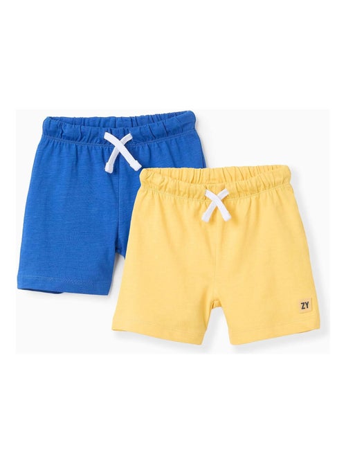 Pack 2 Shorts en Jersey de Coton - Kiabi