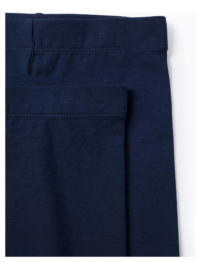 Pack 2 Shorts Jersey Bleu foncé - Kiabi