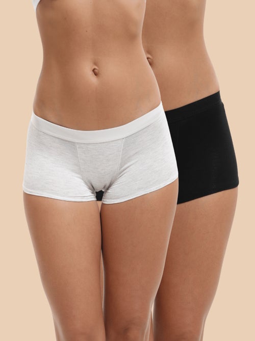 Pack :2 shorts menstruels flux abondants, Amélie. - Kiabi