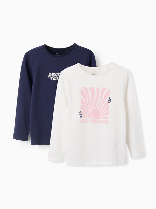 Pack 2 T-shirts à Manches Longues - Kiabi