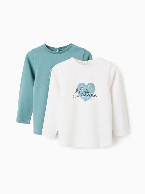 Pack 2 T-shirts à Manches Longues - Kiabi