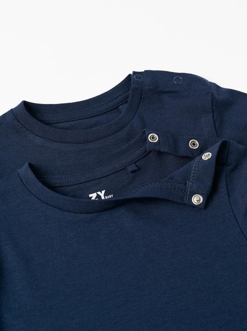 Pack 2 T-shirts à manches longues - Kiabi