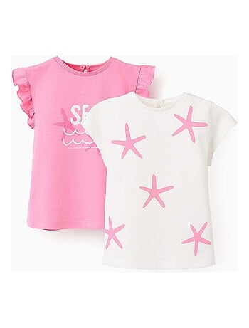 Pack 2 T-shirts avec Motifs et Imprimés