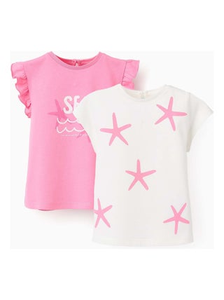 Pack 2 T-shirts avec Motifs et Imprimés