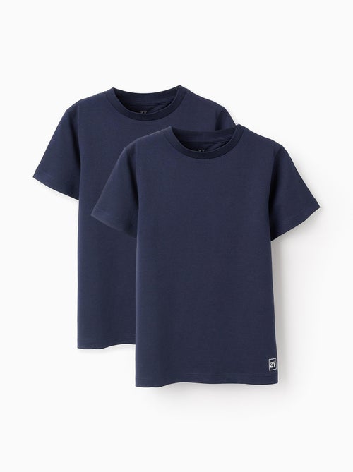 Pack 2 T-shirts en Coton - Kiabi