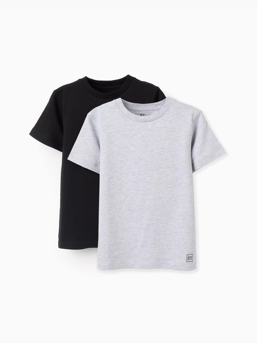 Pack 2 T-shirts en Coton - Kiabi Pack 2 T-shirts en Coton - Kiabi