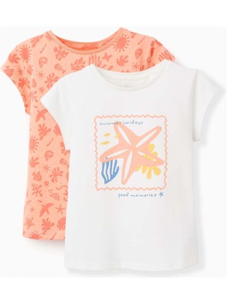 Pack 2 T-shirts en Coton