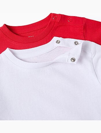 Pack 2 T-shirts Unis en Coton