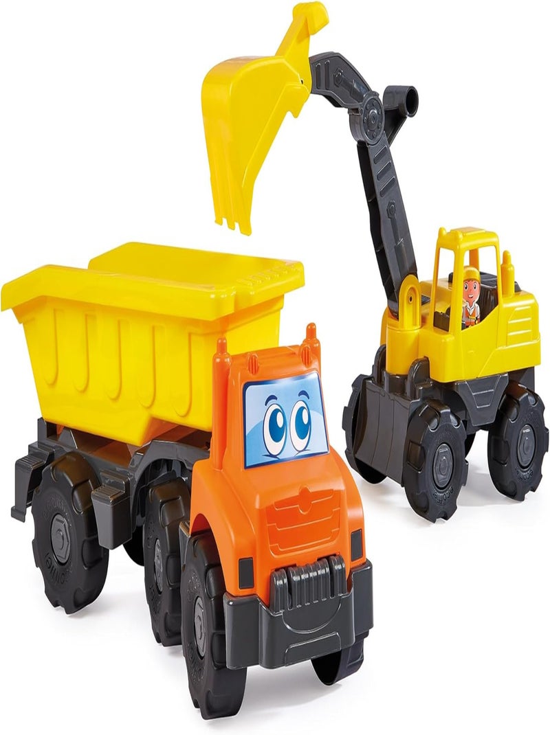 Pack 2 Véhicules Travaux Publics - Ecoiffier Multicolore - Kiabi