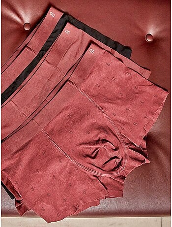 Pack 3 caleçons pour homme monogramme