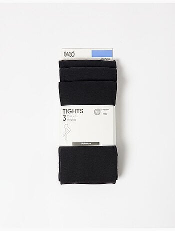 Pack 3 collants opaques 40DEN, MO Fashion