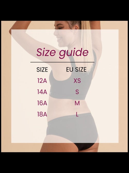 Pack 3 Culottes menstruelles flux abondant, Moons - Kiabi