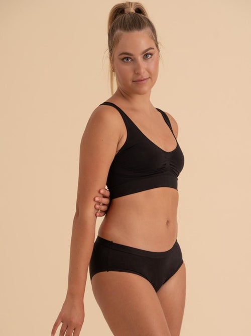 Pack 3 Culottes menstruelles flux abondants en coton, Boston - Kiabi