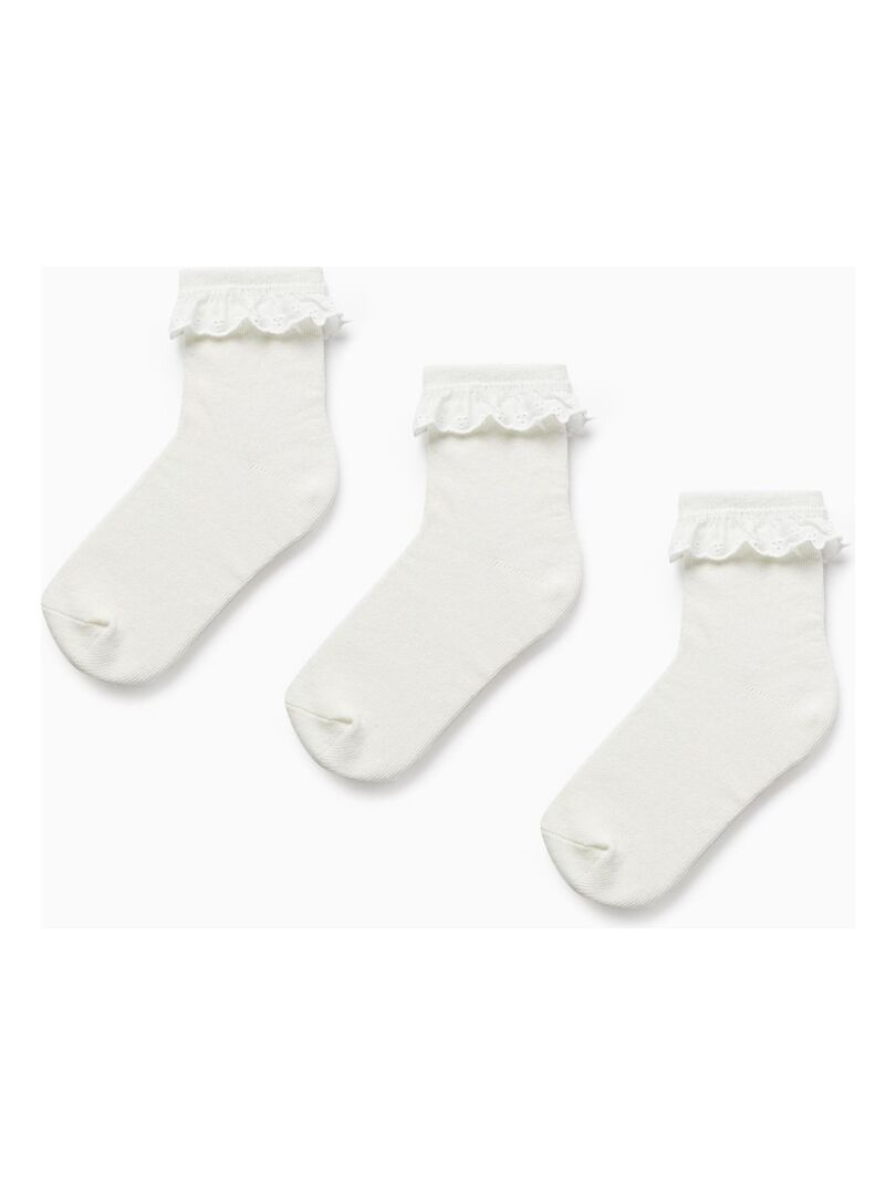 Collant en Coton Enfant ESSENTIALS LINE - Blanc - Kiabi - 9.99€