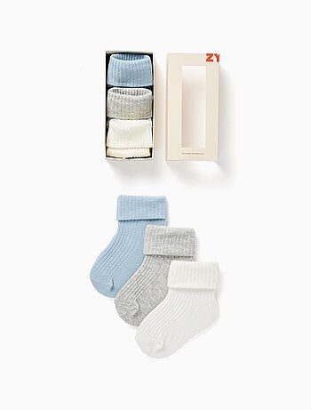 Pack 3 Paires de Chaussettes Côtelées