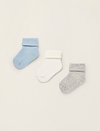 Pack 3 Paires de Chaussettes Côtelées