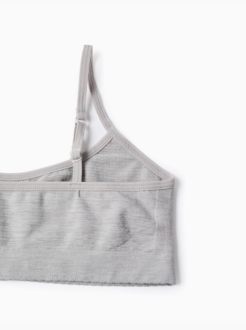 Pack 3 Soutiens-Gorge de Microfibre Blanc Gris - Kiabi
