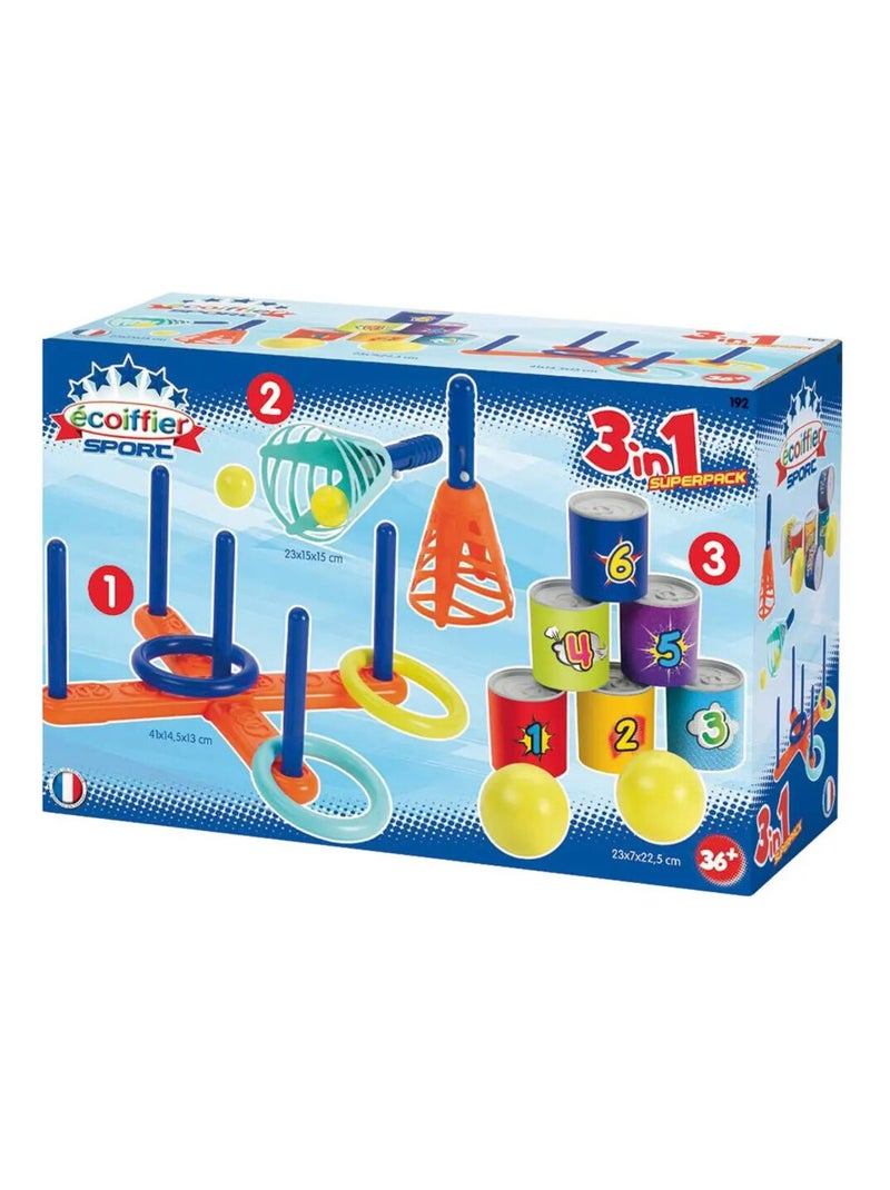 Pack 3 Sports - Ecoiffier Multicolore - Kiabi