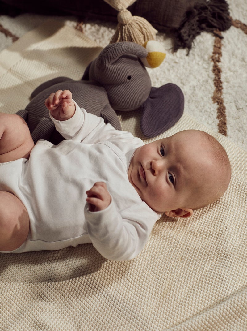 Pack 4 Bodies Croisés en Coton Blanc - Kiabi