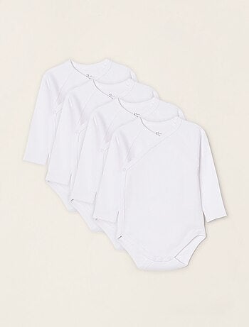 Pack 4 Bodies Croisés en Coton