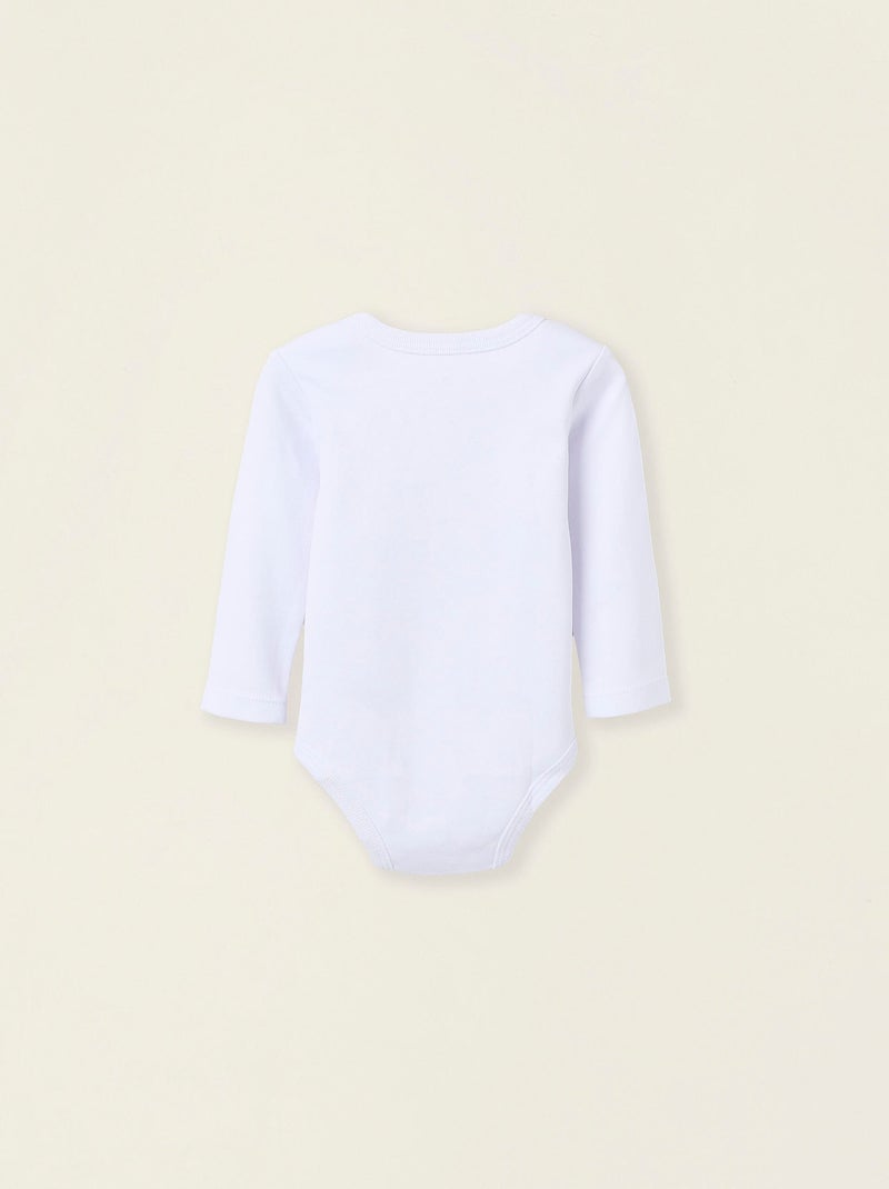 Pack 4 Bodies de Coton Blanc - Kiabi