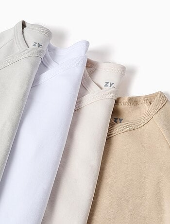 Pack 4 Bodies de Coton en Croisé