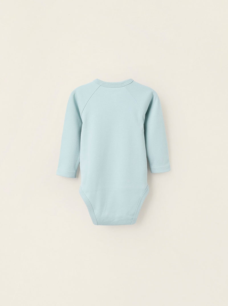 Pack 4 Bodies de Coton en Croisé Multicolore - Kiabi