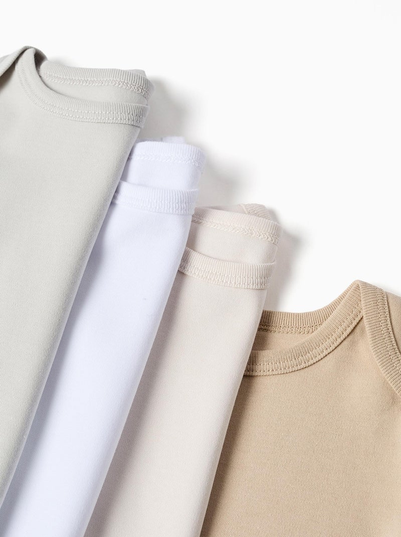 Pack 4 Bodies de Coton Multicolore - Kiabi