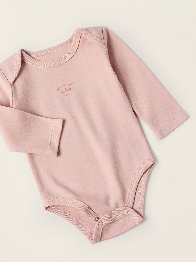 Pack 4 Bodies de Coton Multicolore - Kiabi