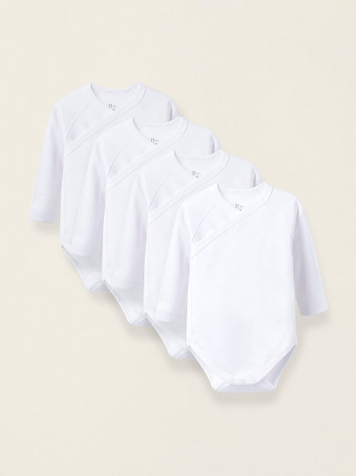 Pack 4 Bodies en Coton Cardé - Kiabi