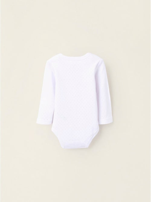 Pack 4 Bodies en Pointelle - Kiabi