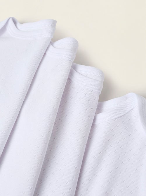 Pack 4 Bodies en Pointelle - Kiabi