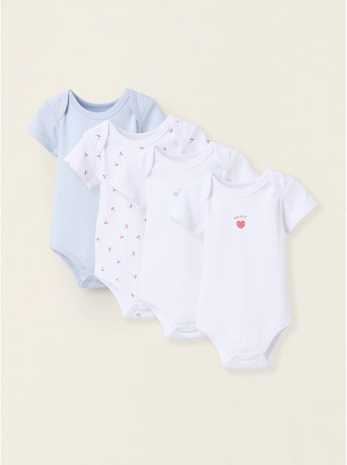 Pack 4 Bodies Manches Courtes - Kiabi