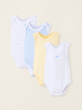 Pack 4 Bodies sans Manches