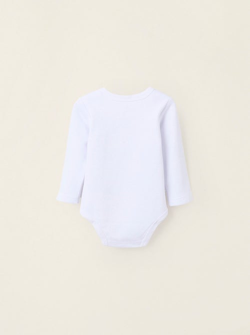 Pack 4 Bodies Unis peigné en Coton - Kiabi