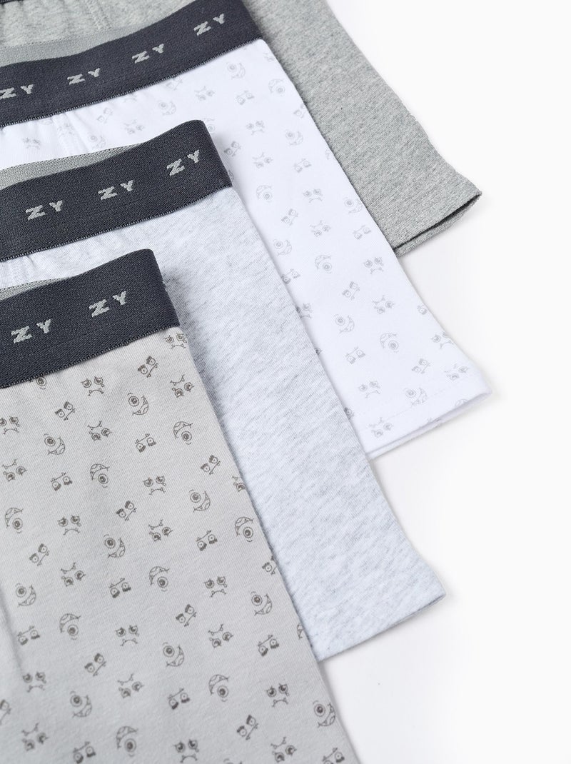 Pack 4 Boxers Monstres des Émotions Multicolore - Kiabi