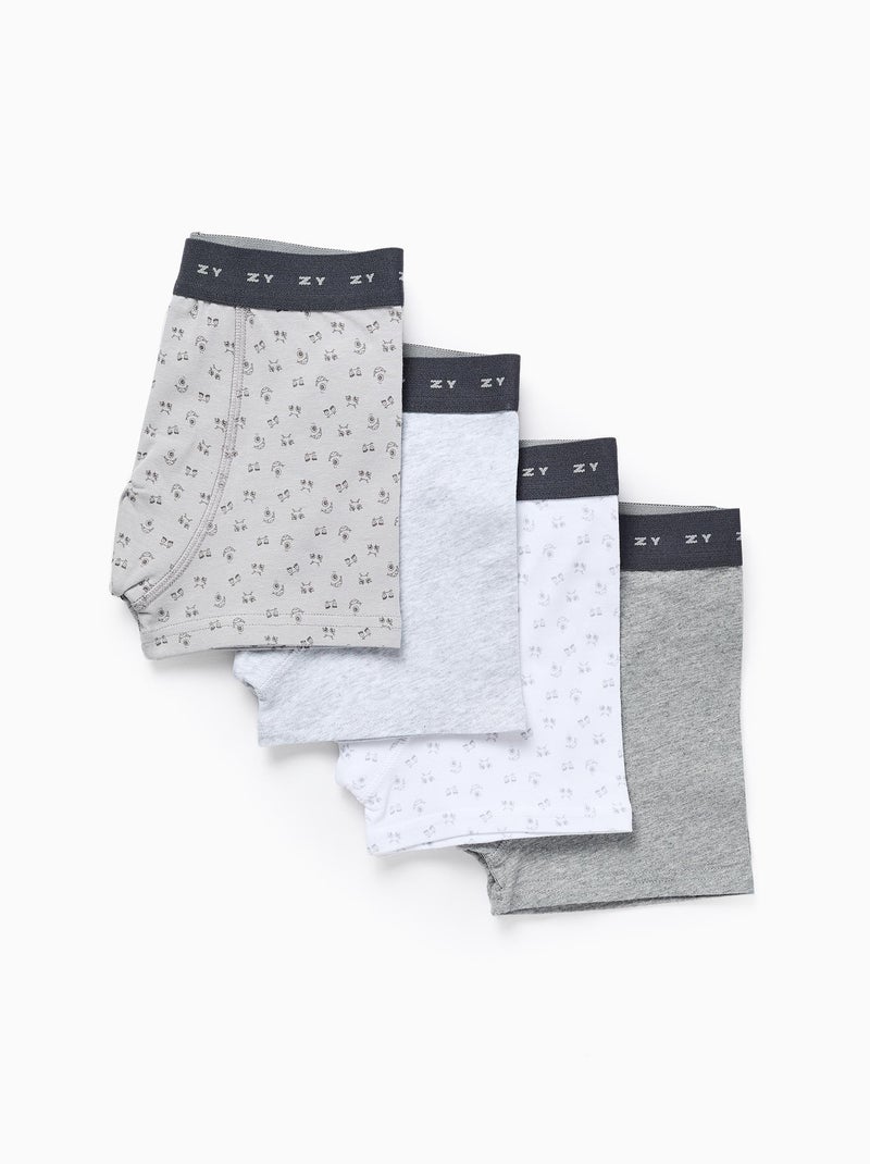 Pack 4 Boxers Multicolore - Kiabi
