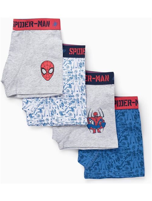 Lot 6 Slips Spiderman Pour Garçon – 100% Coton, Multicouleur, Neuf Avec étiquettes
