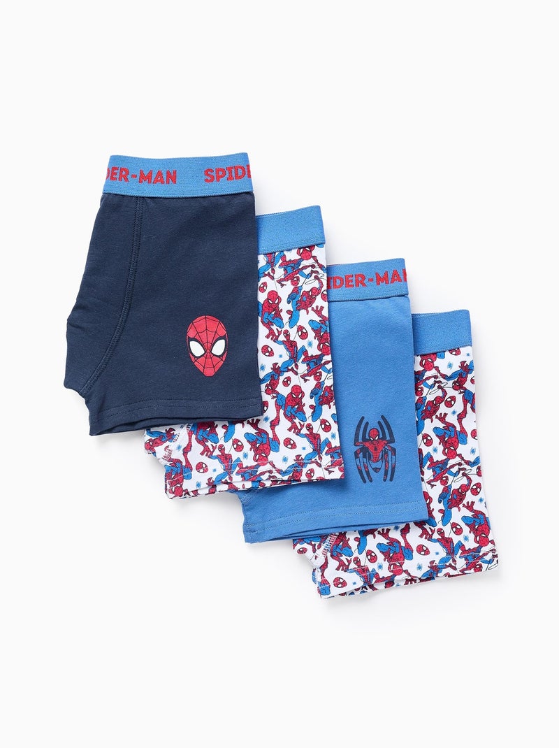 Pack 4 Boxers Spider-Man Multicolore - Kiabi