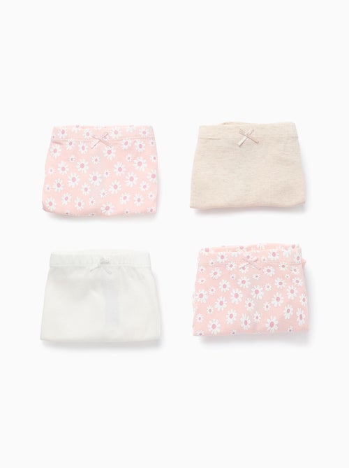 Pack 4 Boxers Unis/avec Motif - Kiabi