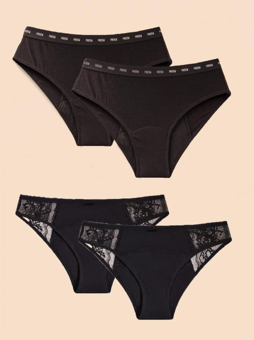 Pack-4-Bragas en bambú absorción abundante, Agadir-Logos - Kiabi