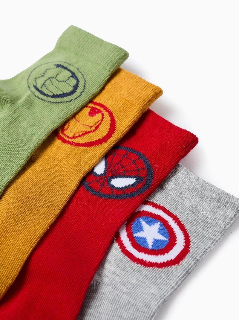 Pack 4 Paires de Chaussettes Avengers Multicolore - Kiabi